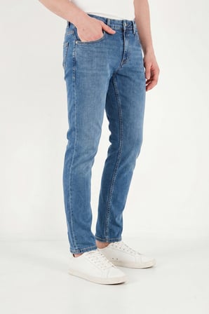 Buratti Pamuklu Normal Kalıp Jeans Erkek KOT PANTOLON 2203C50PARMA MAVİ