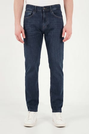 Buratti Pamuklu Comfort Fit Normal Bel Jeans Erkek KOT PANTOLON 4400C51TEXAS LACİVERT