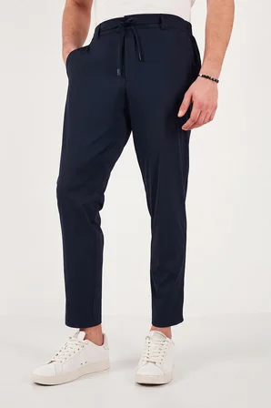 Buratti Pamuklu Regular Fit Normal Bel Pantolon Erkek PANTOLON CF26S615307 LACİVERT