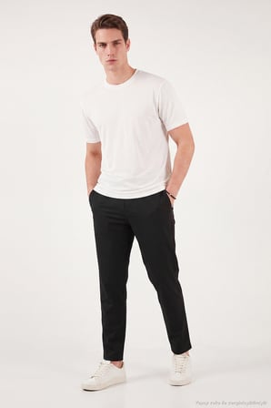 Buratti Pamuklu Regular Fit Normal Bel Pantolon Erkek PANTOLON CF26S615307 SİYAH
