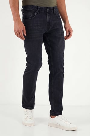 Buratti Pamuklu Normal Kalıp Normal Bel Jeans Erkek KOT PANTOLON 2213C56PARMA SİYAH