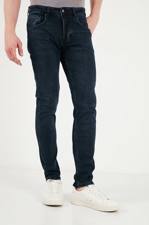 Buratti Pamuklu Slim Fit Normal Bel Jeans Erkek KOT PANTOLON 1135C64NAPOLI KOYU LACIVERT