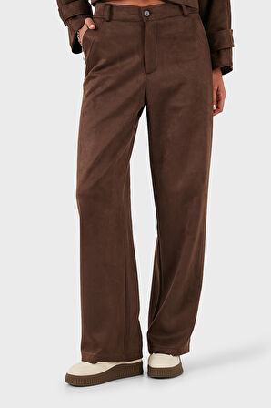 Via Dante Kadın Pantolon 68672644SUEDE