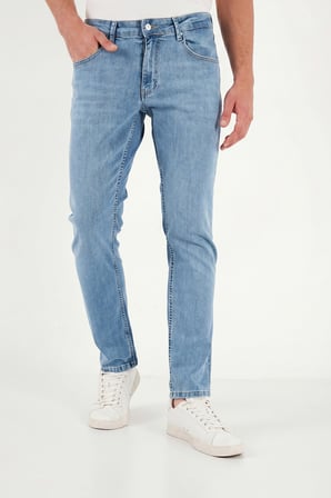 Buratti Pamuklu Normal Kalıp Normal Bel Pantolon Erkek KOT PANTOLON 2203C512PARMA AÇIK MAVİ