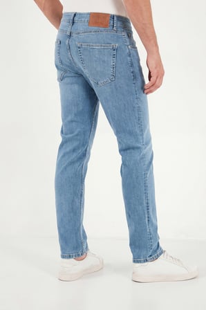 Buratti Pamuklu Normal Kalıp Normal Bel Pantolon Erkek KOT PANTOLON 2203C512PARMA AÇIK MAVİ
