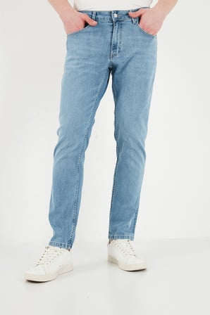 Buratti Pamuklu Normal Kalıp Normal Bel Pantolon Erkek KOT PANTOLON 2203C512PARMA AÇIK MAVİ