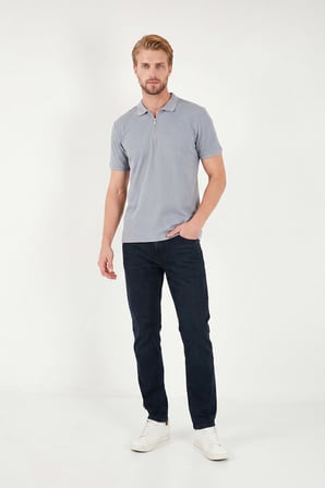 Buratti Pamuklu Comfort Fit Normal Bel Jeans Erkek KOT PANTOLON 4412C54TEXAS KOYU LACIVERT