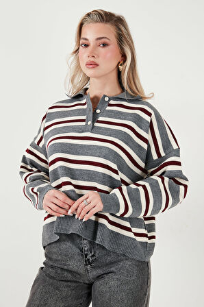 Lela Kadın Polo Yaka Kazak 4615259