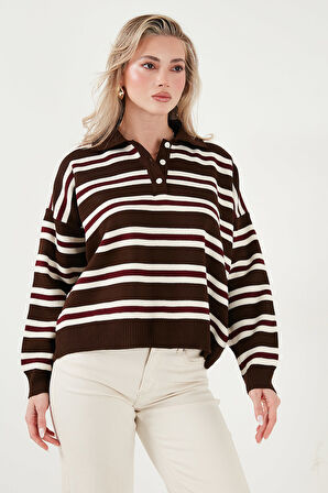 Lela Kadın Polo Yaka Kazak 4615259