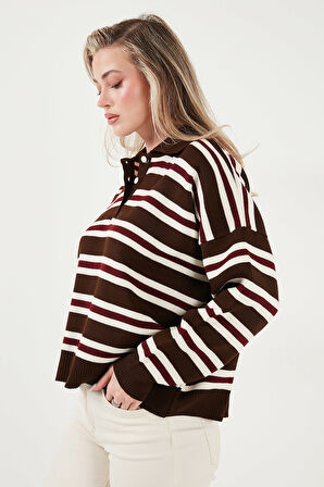 Lela Kadın Polo Yaka Kazak 4615259