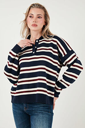 Lela Kadın Polo Yaka Kazak 4615259