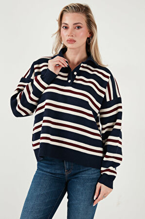 Lela Kadın Polo Yaka Kazak 4615259