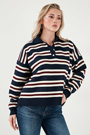 Lela Kadın Polo Yaka Kazak 4615259