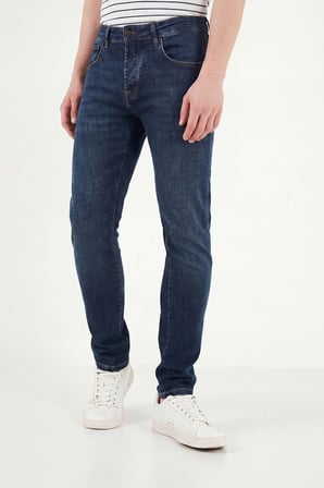 Buratti Pamuklu Slim Fit Düşük Bel Jeans Erkek KOT PANTOLON 1115C84NAPOLI LACİVERT
