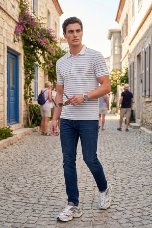 Buratti Pamuklu Slim Fit Düşük Bel Jeans Erkek KOT PANTOLON 1115C84NAPOLI LACİVERT