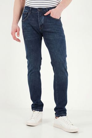 Buratti Pamuklu Slim Fit Düşük Bel Jeans Erkek KOT PANTOLON 1115C84NAPOLI LACİVERT