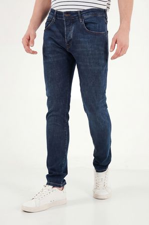 Buratti Pamuklu Slim Fit Düşük Bel Jeans Erkek KOT PANTOLON 1115C84NAPOLI LACİVERT