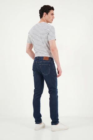 Buratti Pamuklu Slim Fit Düşük Bel Jeans Erkek KOT PANTOLON 1115C84NAPOLI LACİVERT
