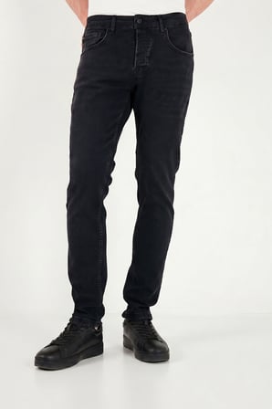 Buratti Pamuklu Slim Fit Normal Bel Jeans Erkek KOT PANTOLON 1135C83NAPOLI SİYAH