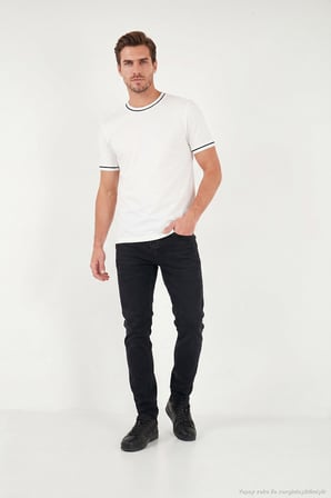 Buratti Pamuklu Slim Fit Normal Bel Jeans Erkek KOT PANTOLON 1135C83NAPOLI SİYAH