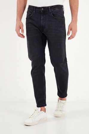 Buratti Pamuklu Slim Fit Normal Bel Jeans Erkek KOT PANTOLON 5901C83MILANO SİYAH