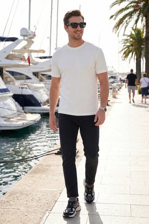 Buratti Pamuklu Slim Fit Normal Bel Jeans Erkek KOT PANTOLON 5901C83MILANO SİYAH
