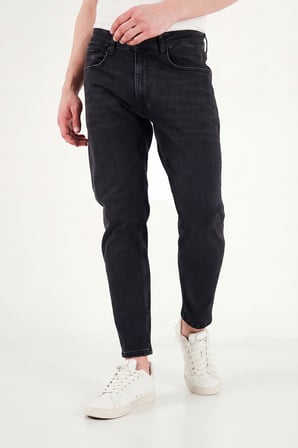 Buratti Pamuklu Slim Fit Normal Bel Jeans Erkek KOT PANTOLON 5901C83MILANO SİYAH