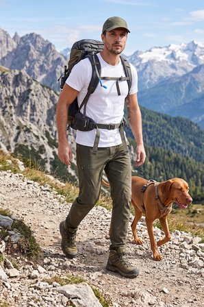 Buratti Normal Kalıp Lastikli Bel Düz Paça Trekking Pantolon Erkek PANTOLON 693159 HAKİ