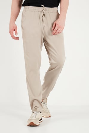 Buratti Slim Fit Normal Bel Boru Paça Denim Pantolon Erkek KOT PANTOLON 5545C82MILANO BEJ