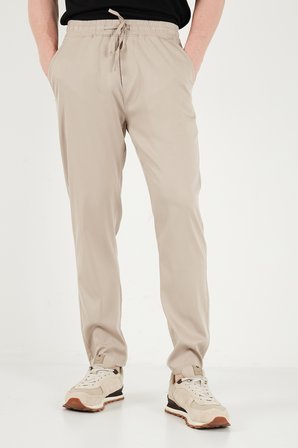 Buratti Slim Fit Normal Bel Boru Paça Denim Pantolon Erkek KOT PANTOLON 5545C82MILANO BEJ