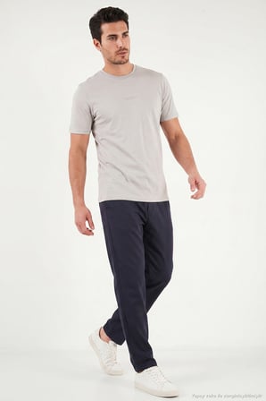 Buratti Slim Fit Normal Bel Boru Paça Denim Pantolon Erkek KOT PANTOLON 5545C82MILANO LACİVERT