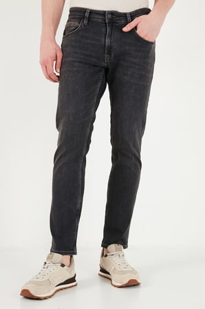 Buratti Pamuklu Normal Kalıp Normal Bel Jeans Erkek KOT PANTOLON 2213C87PARMA SİYAH