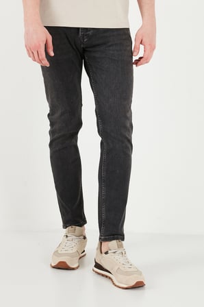 Buratti Pamuklu Slim Fit Düşük Bel Jeans Erkek KOT PANTOLON 1135C87NAPOLI SİYAH