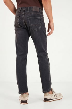 Buratti Pamuklu Comfort Fit Normal Bel Jeans Erkek KOT PANTOLON 4412C88TEXAS SİYAH