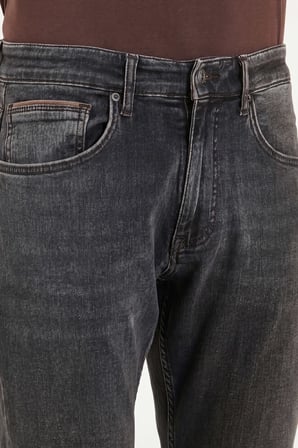 Buratti Pamuklu Comfort Fit Normal Bel Jeans Erkek KOT PANTOLON 4412C88TEXAS SİYAH