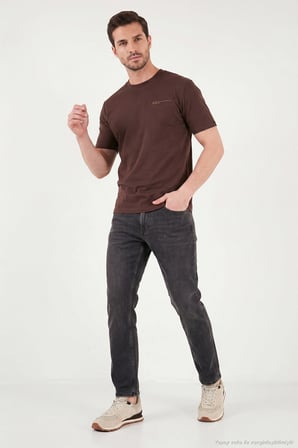 Buratti Pamuklu Comfort Fit Normal Bel Jeans Erkek KOT PANTOLON 4412C88TEXAS SİYAH