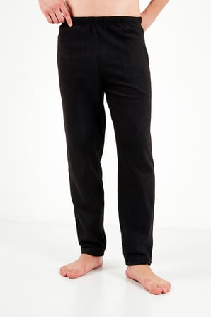 Buratti Lastikli Bel Düz Paça Ultra Soft Polar Pijama Altı Erkek PİJAMA ALTI 6098001 SİYAH