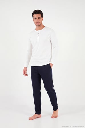 Buratti Lastikli Bel Düz Paça Ultra Soft Polar Pijama Altı Erkek PİJAMA ALTI 6098001 LACİVERT