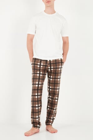 Buratti Lastikli Bel Düz Paça Ultra Soft Polar Pijama Altı Erkek PİJAMA ALTI 6098001