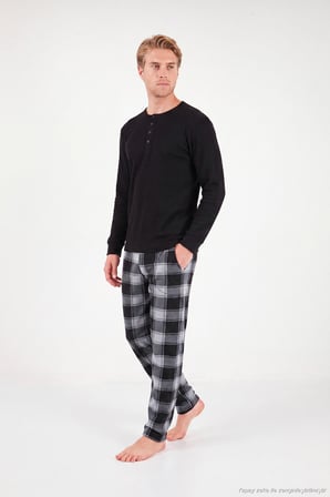Buratti Lastikli Bel Düz Paça Ultra Soft Polar Pijama Altı Erkek PİJAMA ALTI 6098001 GRİ