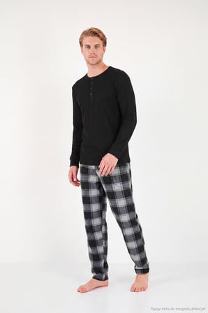 Buratti Lastikli Bel Düz Paça Ultra Soft Polar Pijama Altı Erkek PİJAMA ALTI 6098001 GRİ