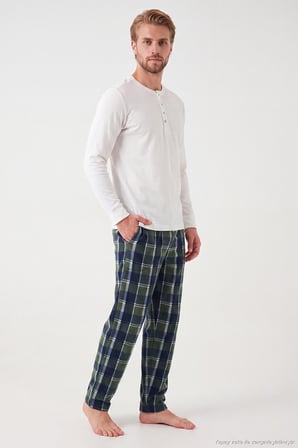 Buratti Lastikli Bel Düz Paça Ultra Soft Polar Pijama Altı Erkek PİJAMA ALTI 6098001 YEŞİL
