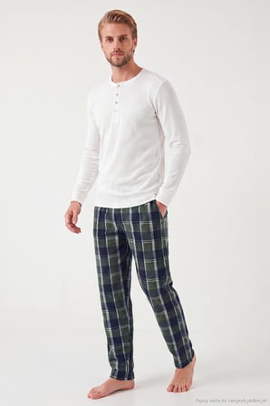 Buratti Lastikli Bel Düz Paça Ultra Soft Polar Pijama Altı Erkek PİJAMA ALTI 6098001 YEŞİL