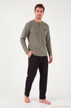 Buratti Ultra Soft Düğmeli Bisiklet Yaka Pijama Takımı Erkek PİJAMA TAKIMI 6575011