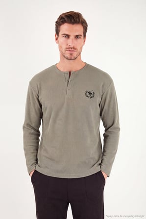 Buratti Ultra Soft Düğmeli Bisiklet Yaka Pijama Takımı Erkek PİJAMA TAKIMI 6575011