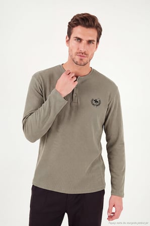 Buratti Ultra Soft Düğmeli Bisiklet Yaka Pijama Takımı Erkek PİJAMA TAKIMI 6575011
