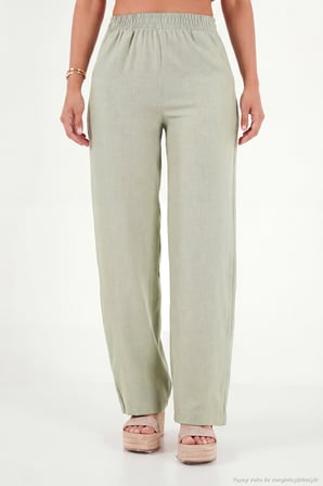 Lela Regular Fit Bağlama Detaylı Bisiklet Yaka Takım Bayan TAKIM 5866466 Olive