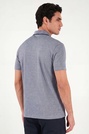 Buratti Pamuklu Regular Fit Göğüs Cepli Düğmeli Polo T Shirt Erkek POLO T SHİRT 4565001 KOYU LACİVERT