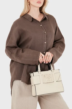 Via Dante % 100 Keten Oversize Yarı Transparan Gömlek Bayan GÖMLEK 7697 KAHVE