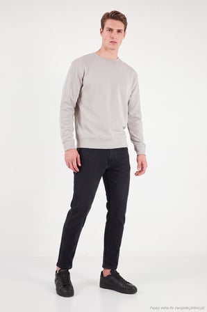 Buratti Pamuklu Normal Bel Boru Paça Jeans Erkek KOT PANTOLON 5901F03MILANO SİYAH
